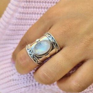 Free People Silver Opal Ring